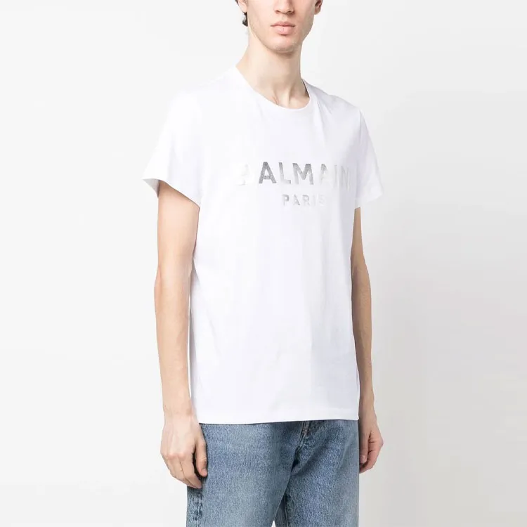 BALMAIN T Shirts Men White-1