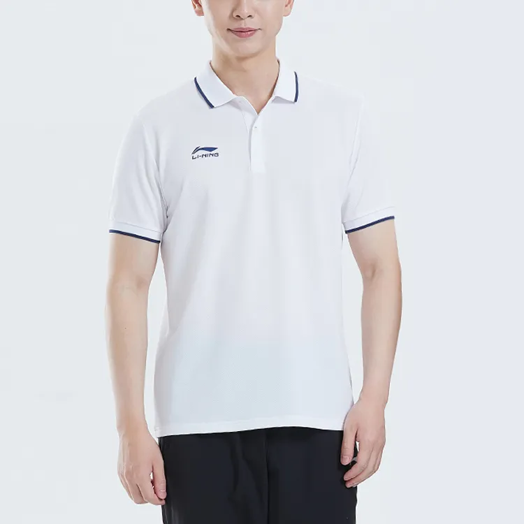 LINING Polo Shirts Men White-2