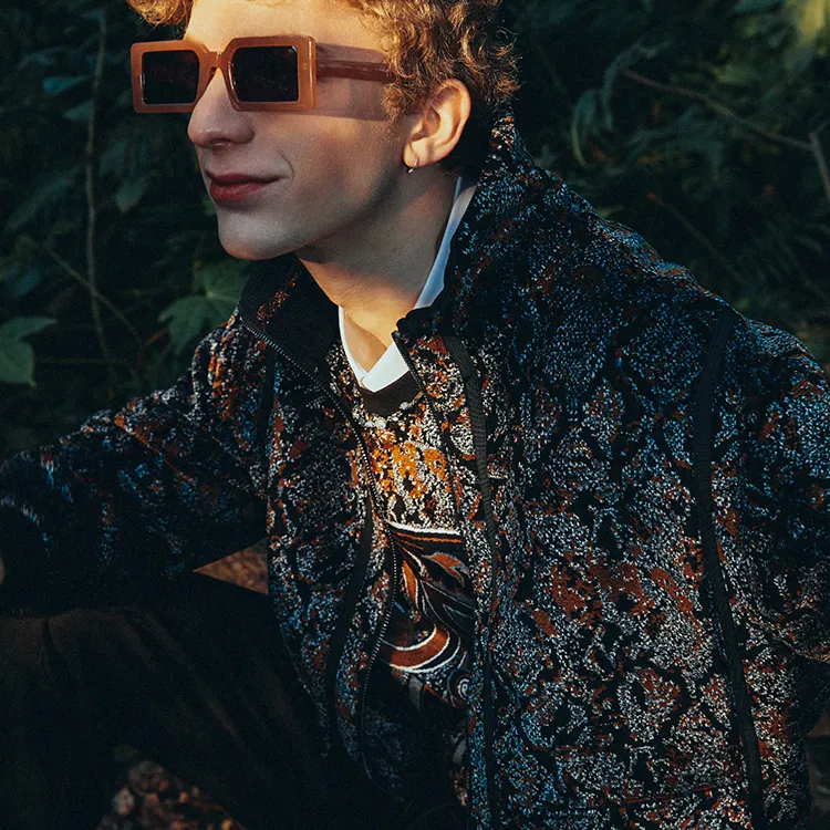 DAVID NAMAN Jacket Men's Leopard Print-2