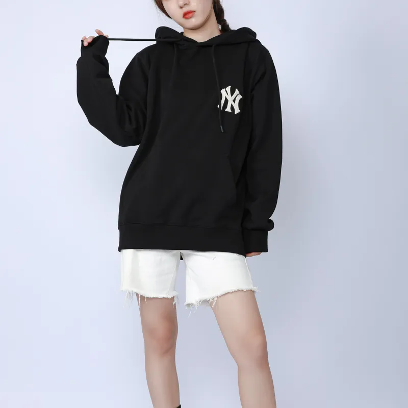 MLB Old Flower Sweatshirts Unisex Black-2