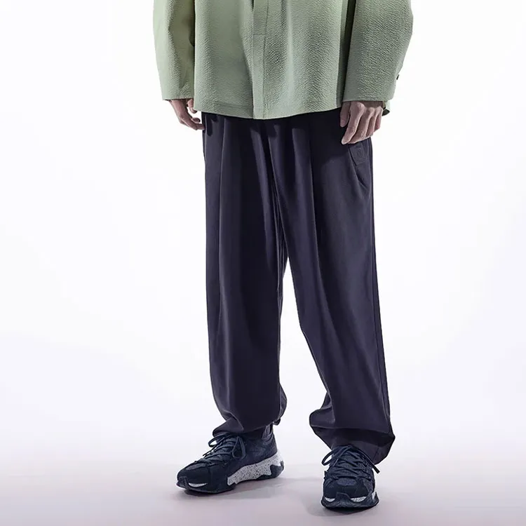 LiNing Li Ning X Jackie Chan Co branded Kung Fu Series Casual Pants Men Charcoal Black-2