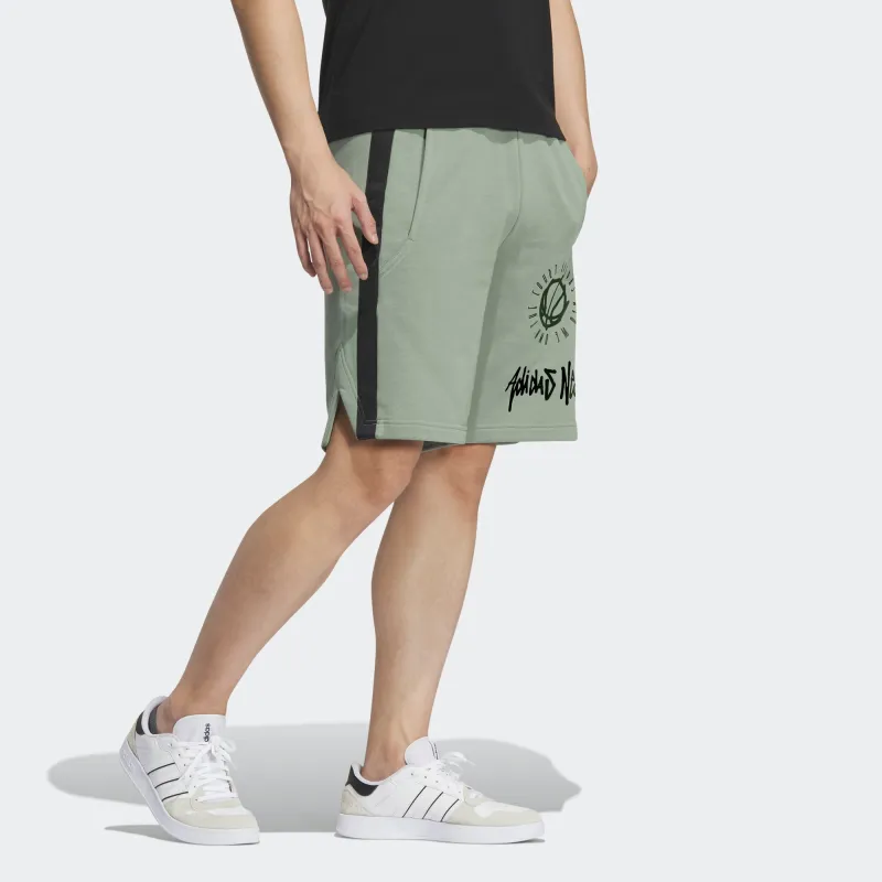 Adidas Neo Basketball Shorts Men Dusty Green-3