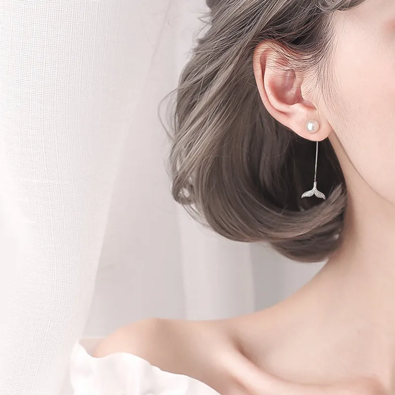 PIARA Faux Pearl Stud Earrings Women's-2