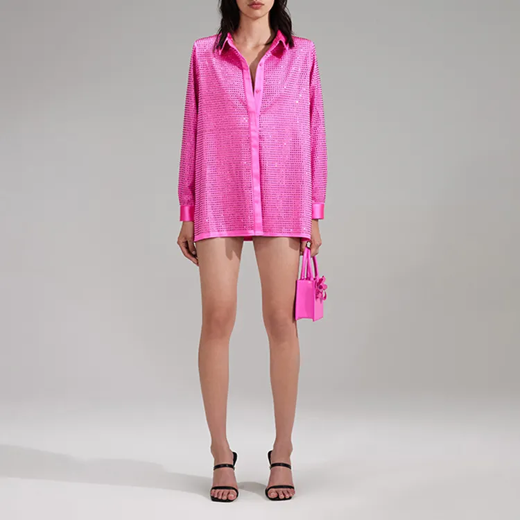 Self portrait SS23 Shirts Women's Neon Pink-1
