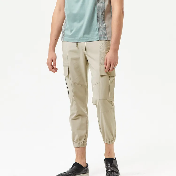 DAVID NAMAN Cargo Pants Casual Pants Men's Beige-3