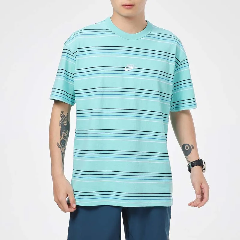 Nike T Shirts Men Turquoise-3