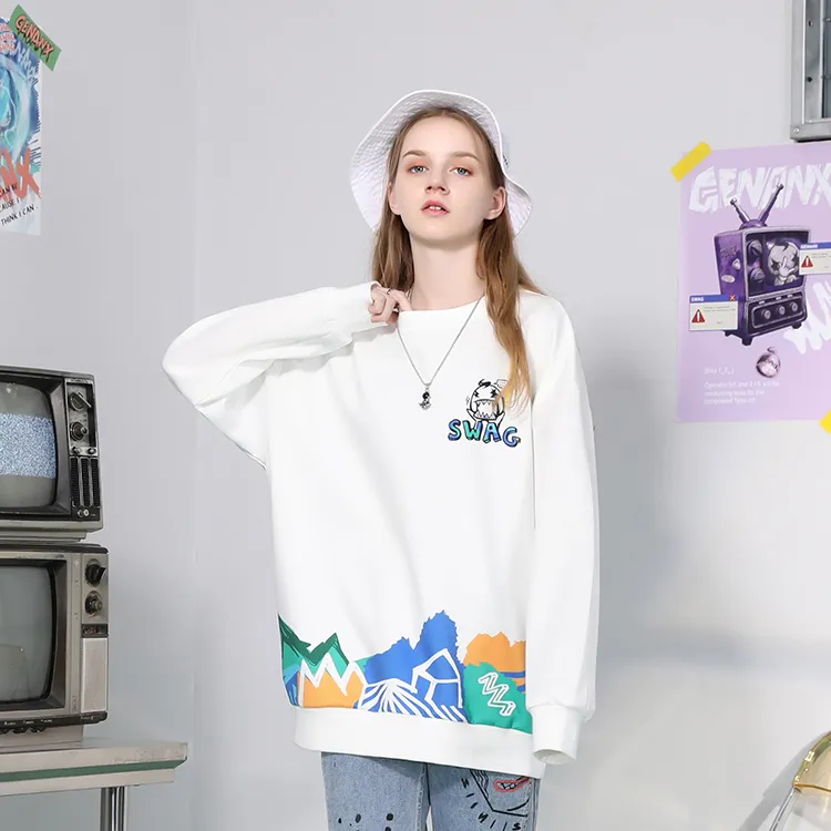 GENANX Crew Neck Loose Fit Regular Sweatshirt Unisex-7