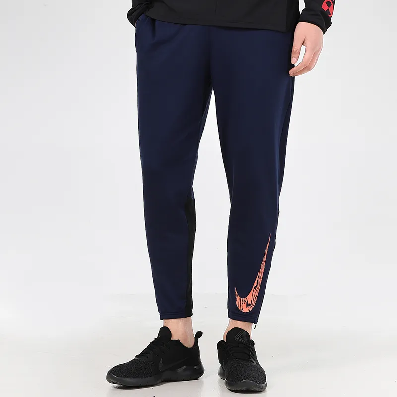 Nike Knitted Sweatpants Men Dark Navy Blue-3