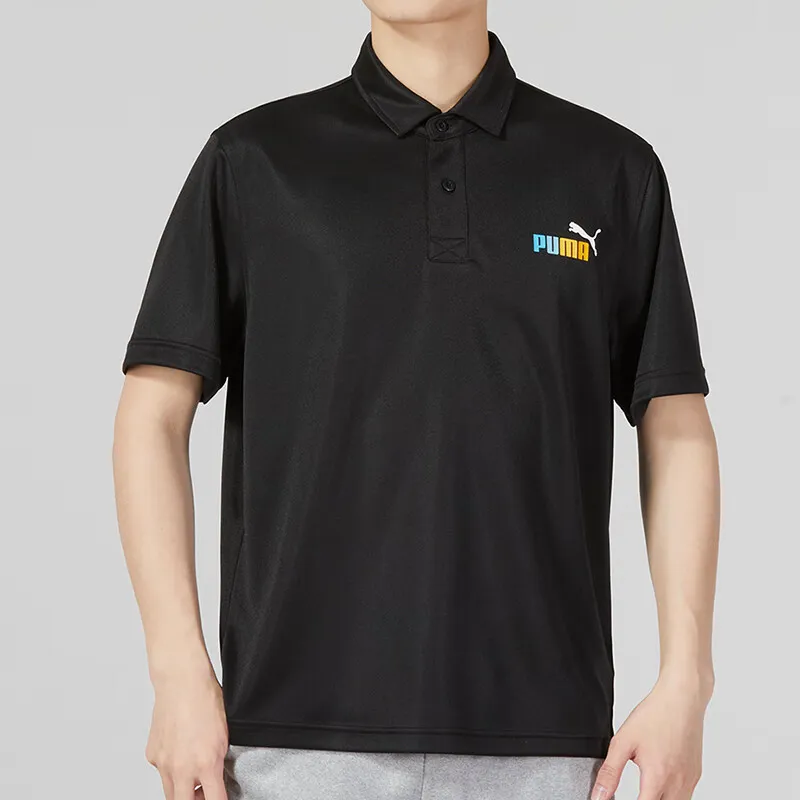 PUMA Polo Shirts Men Black-2