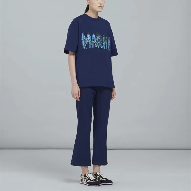 MARNI T-Shirts Women's Navy Blue-3