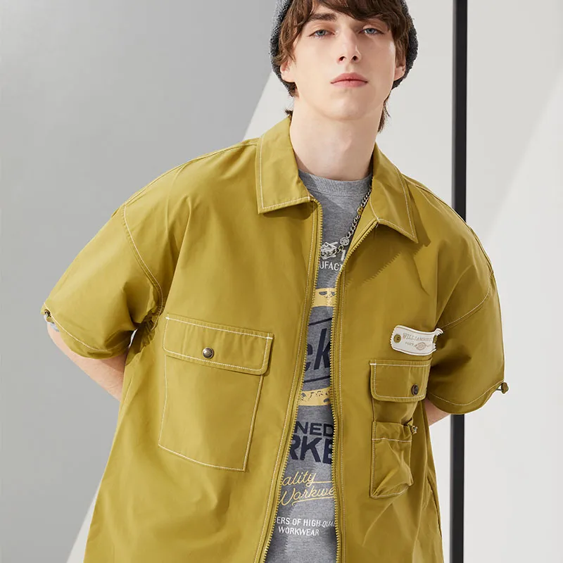 Dickies Utility Pocket Short-Sleeve Shirt 'Moss Green'-7