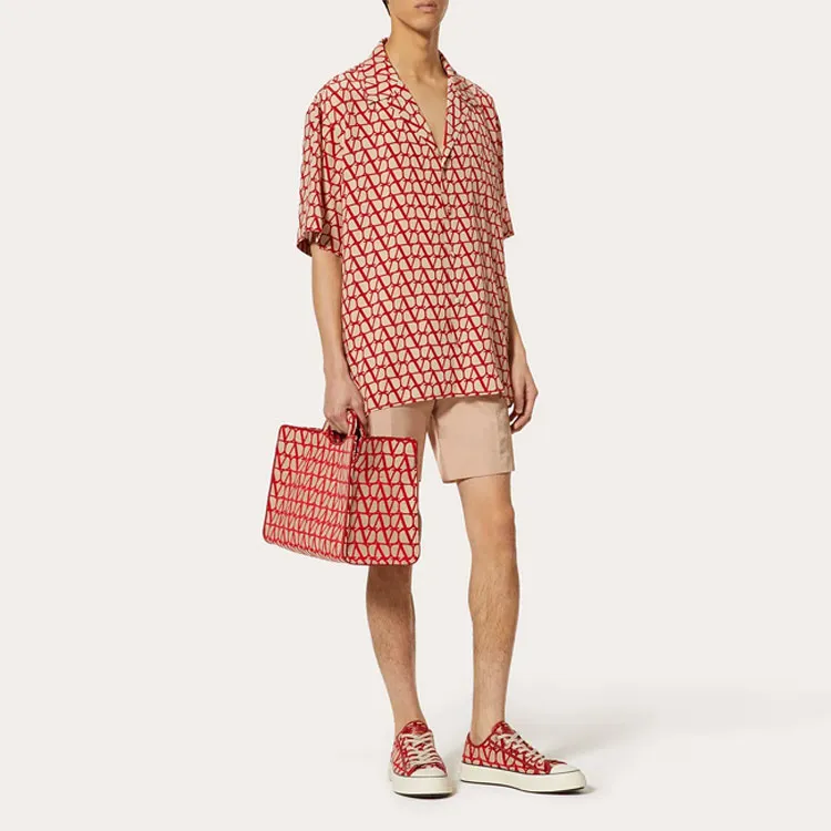 Valentino Shirts Men Red-2