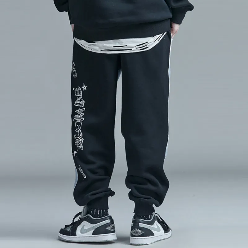 Guuka Knitted Sweatpants Unisex Blue-5