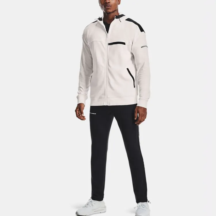 Under Armour Rival Jackets Men Ivory White-2