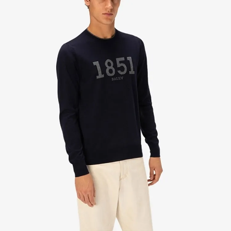 BALLY Sweaters Men Midnight Blue-1