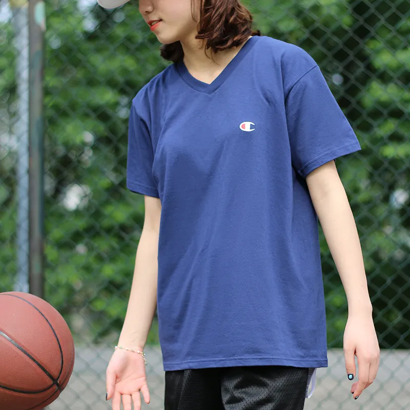 Champion Straight Short Sleeved T Shirt Japan Version Unisex-8