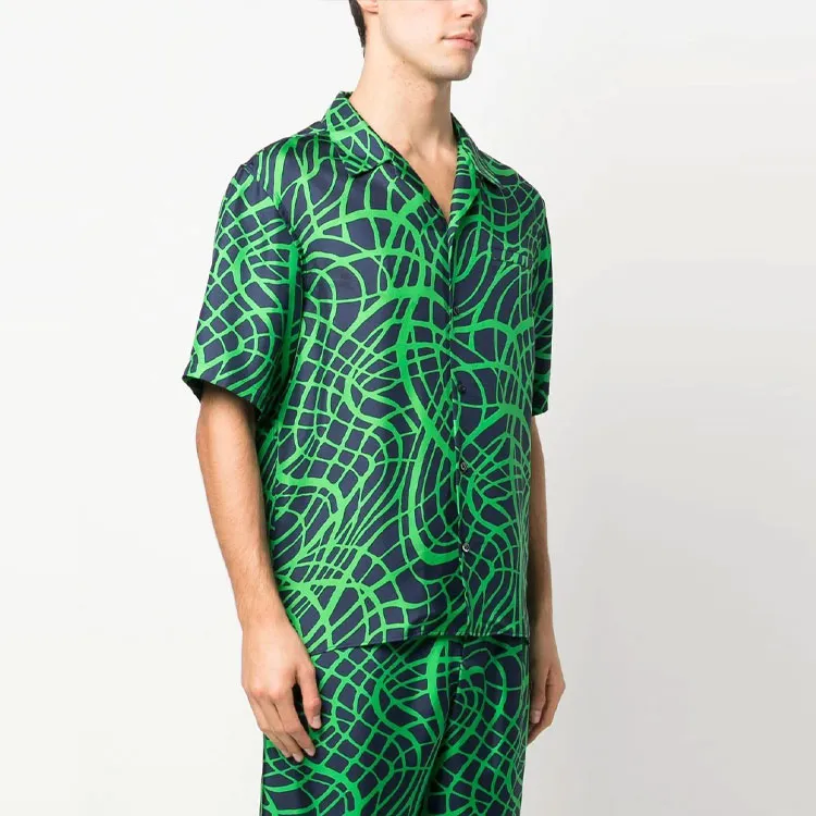 MOSCHINO Shirts Men Green-3