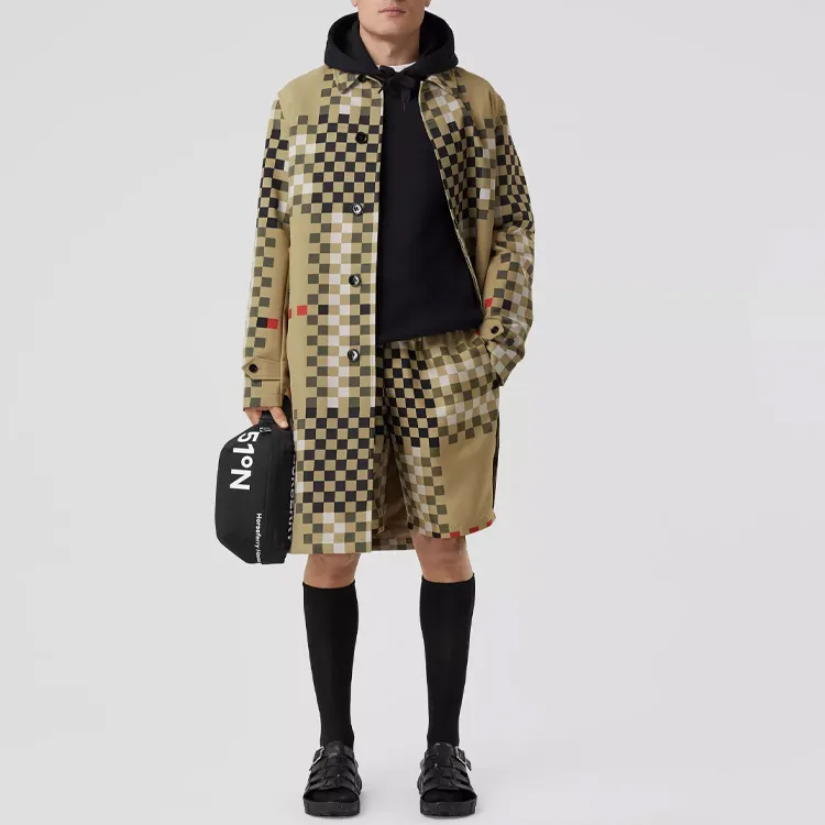 Burberry Pixel Check Shorts-1