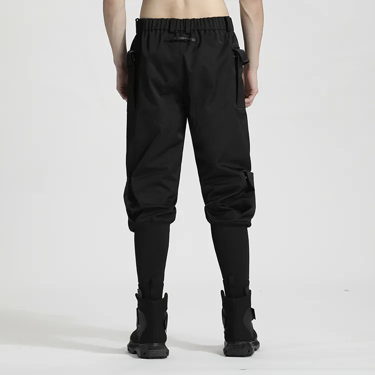 NORVINCY Versatile Pure White Cleanfit Cargo Pants Unisex-3