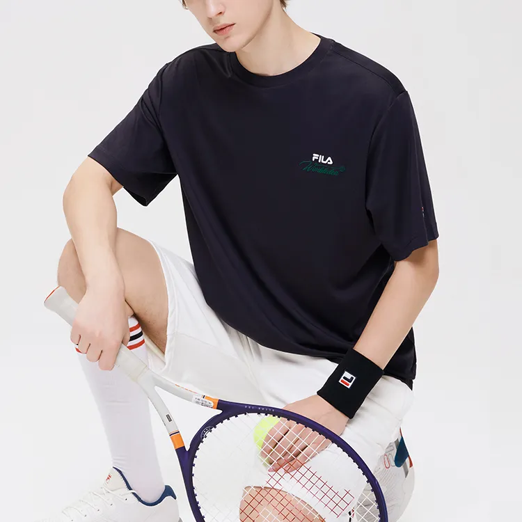 FILA Athletics T Shirts Men Royal Blue-3