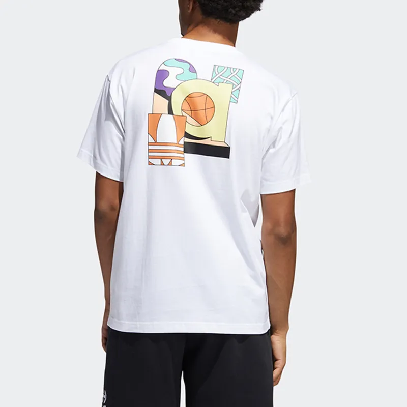 Adidas Originals T Shirts Men White-3