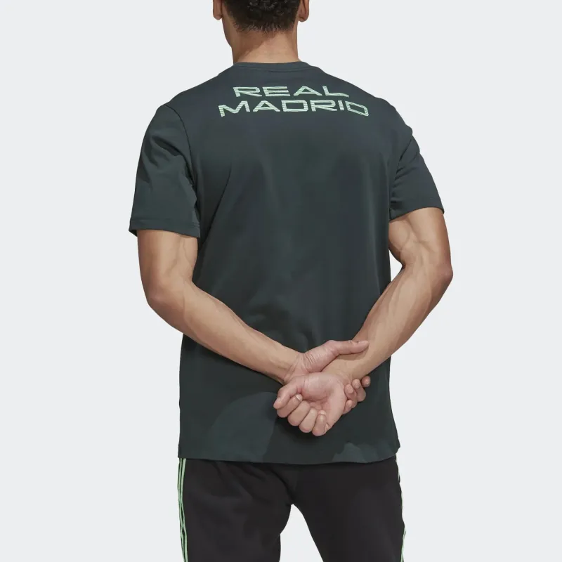 Adidas T-Shirts Men Dark Shadow Green-4