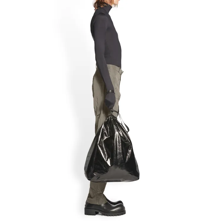 Balenciaga Crinkle Effect Straight Leg Trousers-4