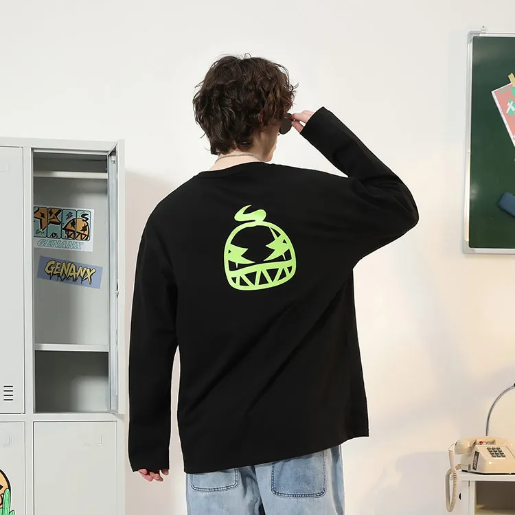 GENANX Long Sleeved T Shirt Unisex-4