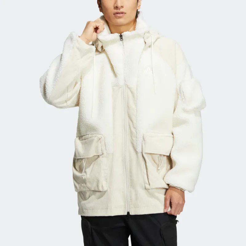 Adidas Velvet Jackets Men White-1