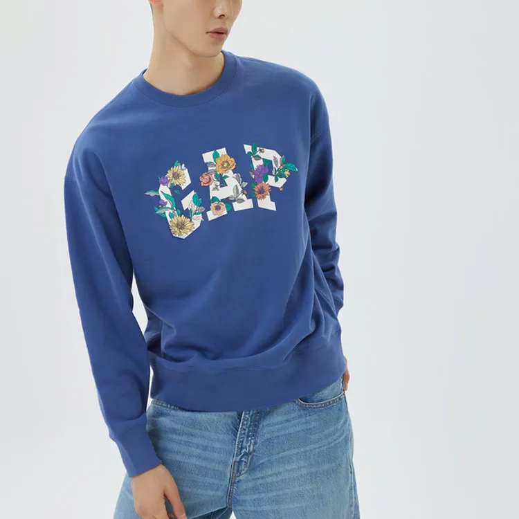 GAP Sweatshirts Men Ink Blue-2