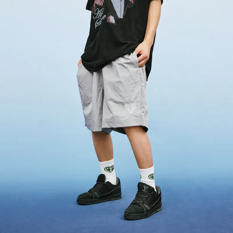 A11SLAVE Loose Fit Shorts Unisex Gray-7