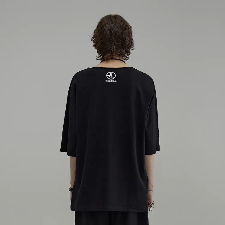 RICKYOUNG T-Shirts Unisex Black-2