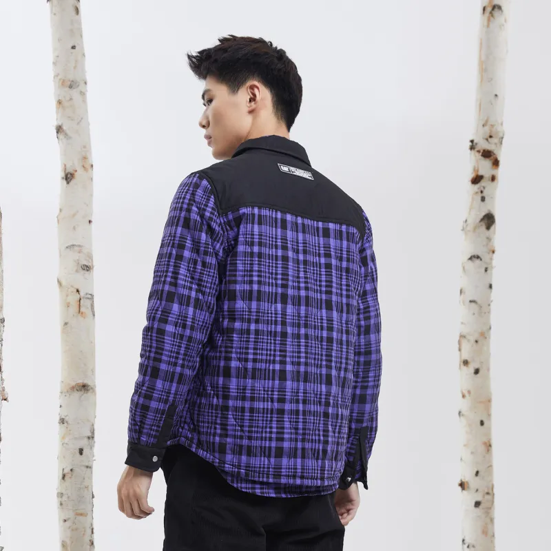 CAT Lapel Cropped Puffer Jacket Unisex-5