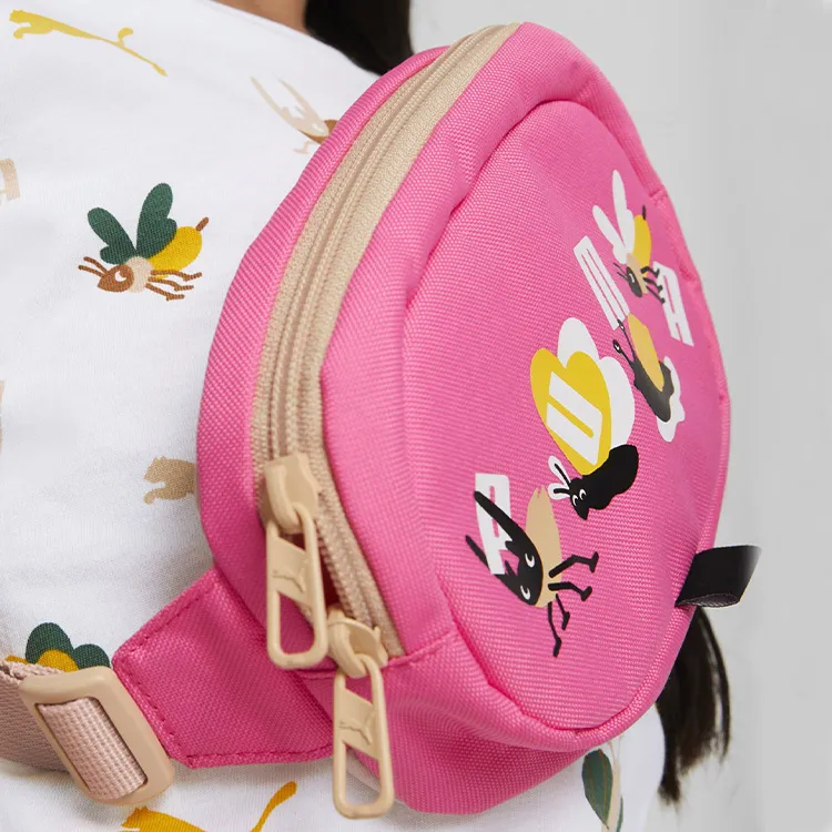 PUMA Polyester One Shoulder Crossbody Fanny Pack Small Size Women's Pink-2