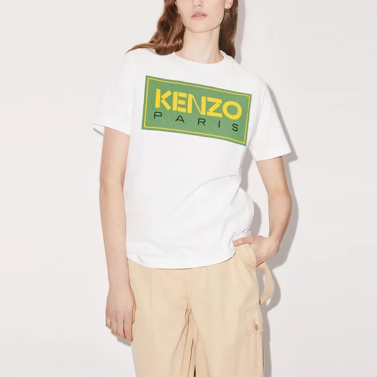 KENZO Logo Printed Crewneck T Shirt-2