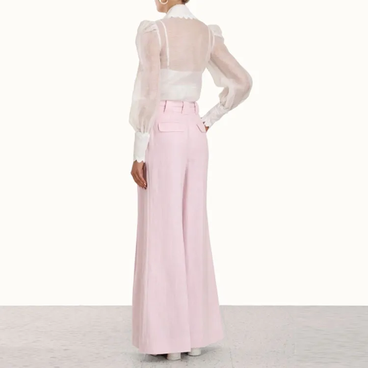 Zimmermann Knitted Sweatpants Women's Pink-2