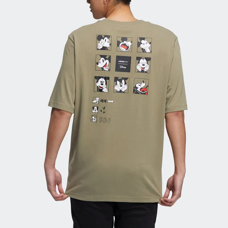 Disney X Adidas Neo T-Shirts Men Green-1