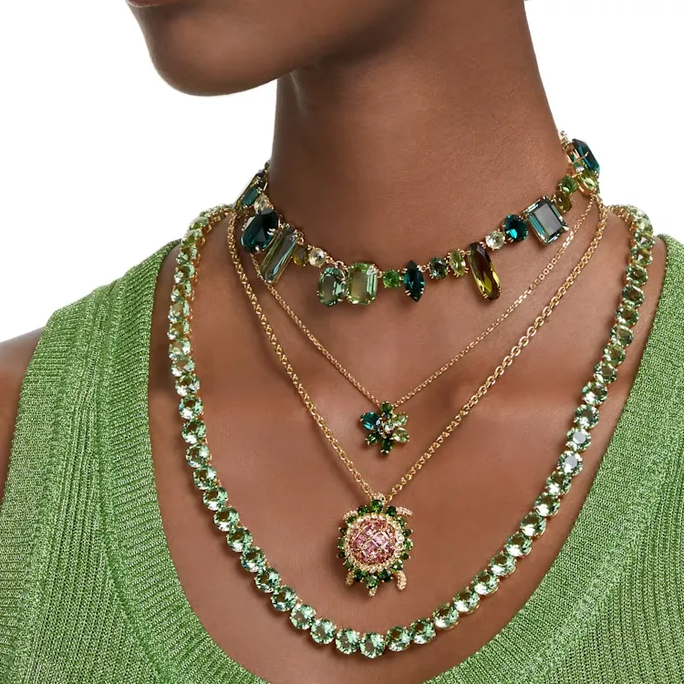Swarovski Gema Flower-pendant Necklace-3