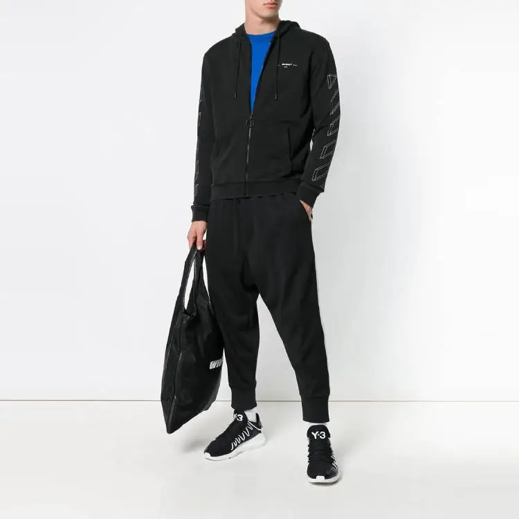 OFF WHITE 3D Marker Diag Zip Up Hoodie-1