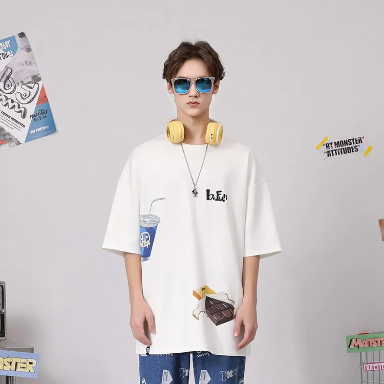 Bt Other Elbow-Length Sleeved T-Shirt Unisex White-2