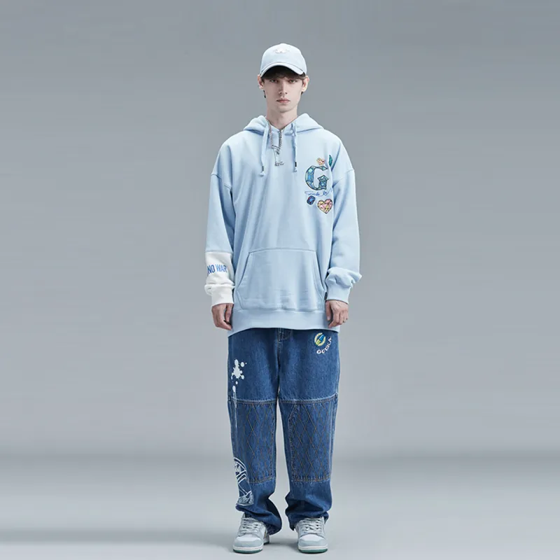 Guuka Sweatshirts Unisex Sky Blue-4