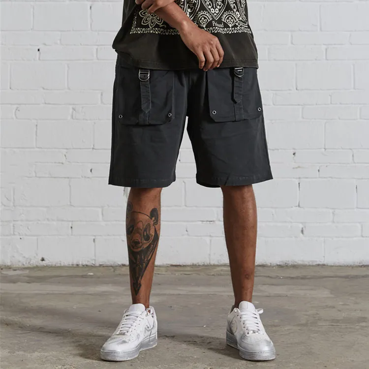 Profound Loose Fit Shorts Unisex Charcoal Black-3