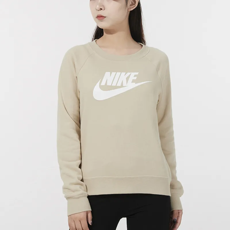 Nike Sportswear Essentials Series Sweatshirts Women's Khaki-2