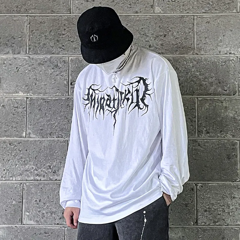 MIRACLE KILL Straight Long-Sleeved T-Shirt Men's-8