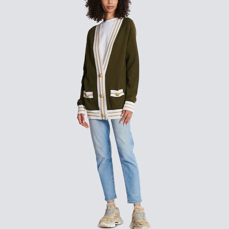 BALMAIN Button front Knitted Cardigan-1