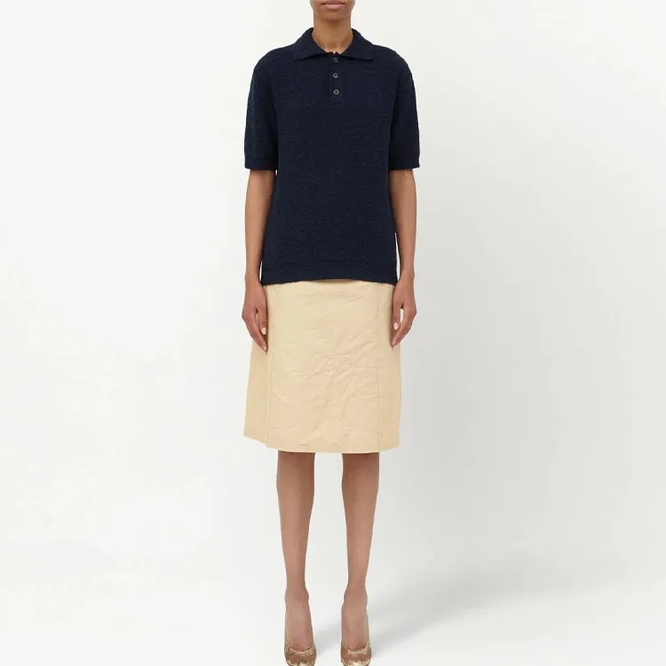 Maison Margiela Polo Shirts Women's Marine Blue-1