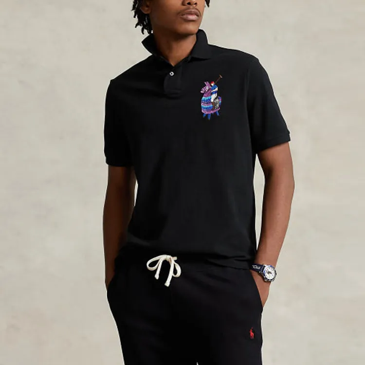 Polo Ralph Lauren X Beams Polo Shirts Unisex Black-2