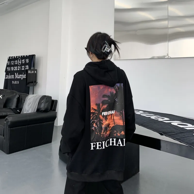 FEICHAI Sweatshirts Unisex Black-3