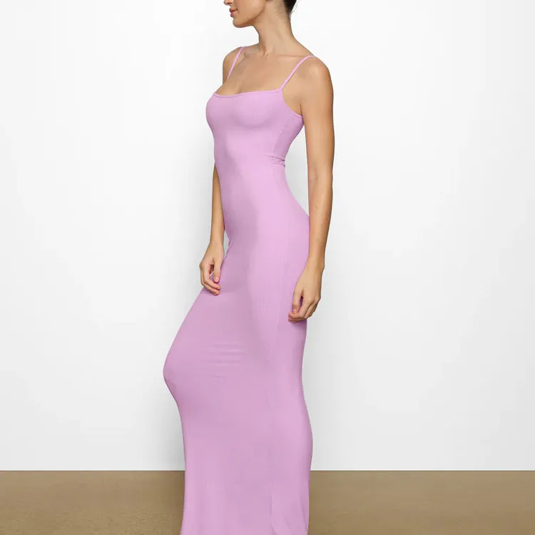Skims Slip Dresses Women's Petal Pink-2