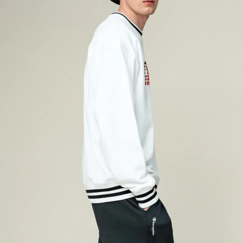 Champion Crew Neck Sweatshirt Japan Version Unisex White-4